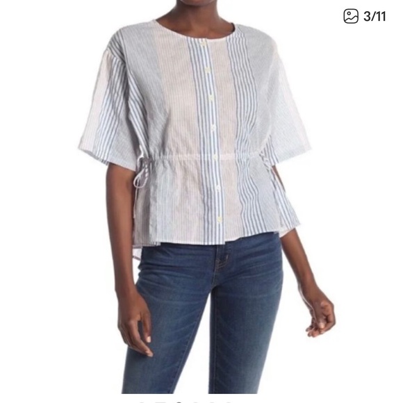 Madewell Tops - Madewell Atlantic Striped Blouse